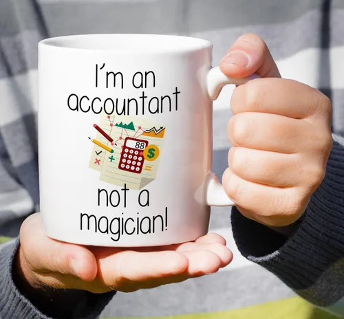 Miniatura 4 de Retreez Taza divertida – I'm an Accountant Not a Magician! Tazas de café de cerámica de 11 onzas – Divertido, sarcasmo, sarcástico, motivacional