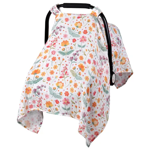 Miniatura 12 de Funda de muselina para asiento de coche para bebés, Metplus Funda transpirable para asiento de coche infantil, funda ligera para portabebés