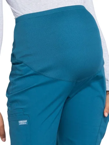Miniatura 3 de Cherokee Pantalones de maternidad para mujer, ropa de trabajo profesional suave elástico WW220