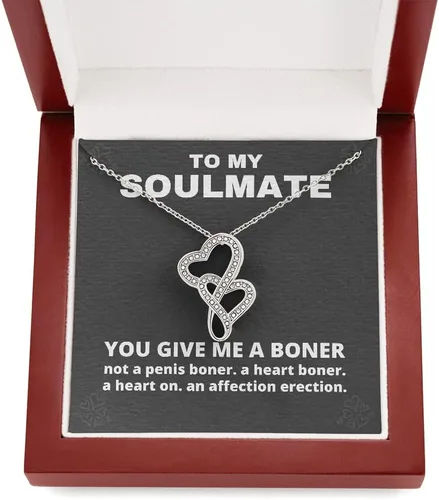 Miniatura 7 de You Give Me A Boner Forever Love Collar divertido regalo de broma para mi alma gemela regalos divertidos de Navidad regalo de mordaza para ella