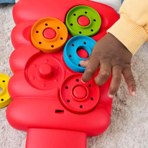 Miniatura 5 de Fisher-Price Juguete para bebé y niño pequeño Rock-a-Stack, actividad de caída de monedas para el juego de desarrollo de bebés de 9+ meses