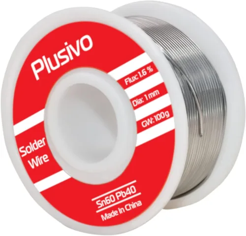 Miniatura 3 de Kit de fundente de alambre de soldadura y pasta de colofonia - Alambre de soldadura de núcleo de colofonia de plomo de estaño 60-40