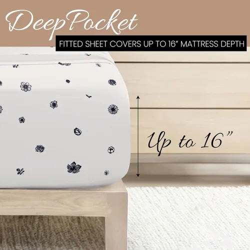 Miniatura 5 de Linen Market Juego de sábanas de 4 piezas California King (azul marino) – Duerme mejor que nunca con estas sábanas refrescantes ultrasuaves para tu