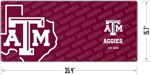 Miniatura 2 de YouTheFan Almohadilla de escritorio NCAA Texas A&M Aggies Logo Series