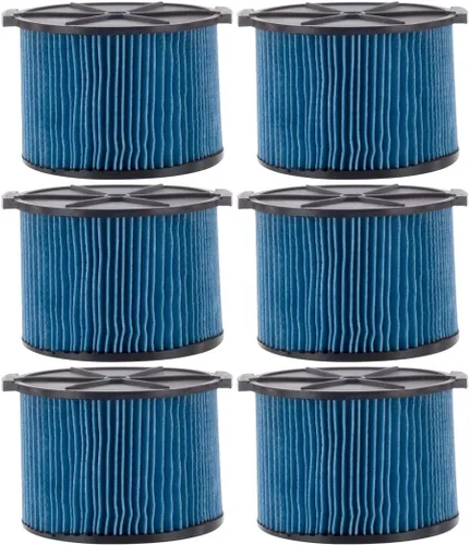 Miniatura 11 de VF3500 - Filtro de cartucho de polvo fino de 3 capas, pieza de repuesto 26643 compatible con aspiradoras portátiles RIDGID de 3 a 4.5 galones, 1