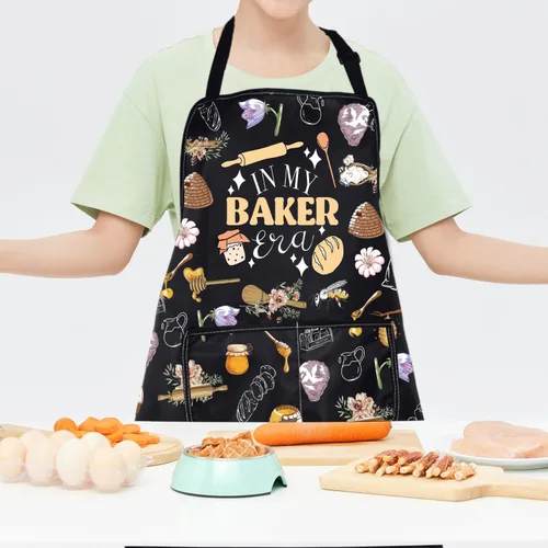 Miniatura 6 de CMNIM Delantal para hornear in My Baker Era Pastelero Chef Regalos para Baker Delantal para mujeres amantes de la repostería, regalos divertidos