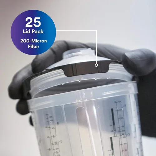 Miniatura 2 de 3M PPS 2.0 - Tapas desechables para pistola pulverizadora, 26200, se adapta a vasos y revestimientos de pintura estándar o grandes PPS 2.0, filtro