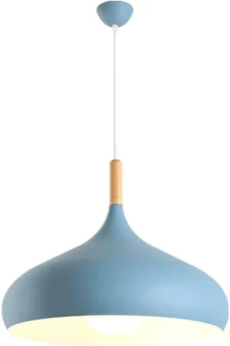 Miniatura 14 de Lámpara colgante de color macarrón para interiores de altura ajustable, lámpara nórdica industrial E27, lámpara de techo para cocina, isla, comedor