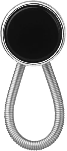 Miniatura 3 de Johnson & Smith Extensores de cuello negro para expansión de 1/2 tamaño de camisas de vestir para hombre, paquete de 6, metal de 3/8 pulgadas, Negro