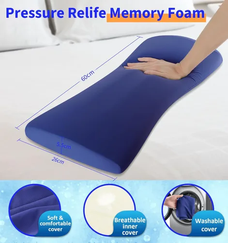 Miniatura 2 de Almohada de Apoyo Lumbar para la Cama para Aliviar el Dolor de Espalda: Almohada de Espalda Baja para Dormir - Almohada de Cintura de Espuma