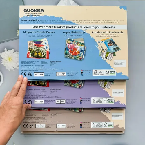 Miniatura 8 de QUOKKA Rompecabezas de Demencia de 60 Piezas para Ancianos – 3 CONJUNTOS de Rompecabezas de Piezas Grandes para Personas Mayores – 9 Tarjetas