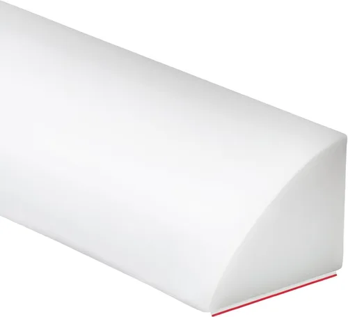 Miniatura 7 de Duzzy 98 Pulgadas de Moldura Flexible de Cuarto de Círculo, Barrera de Agua de Ducha de Silicona de Goma Pelar y Pegar Adecuada para la Esquina