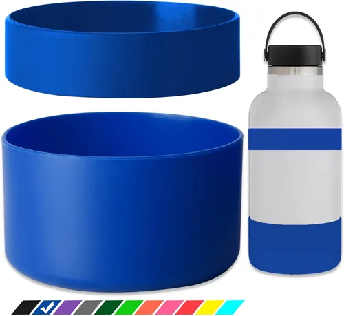 Miniatura 8 de Greant Funda protectora doble para botella de agua compatible con Hydro Flask, funda flexible de silicona compatible con funda Hydroflask, funda