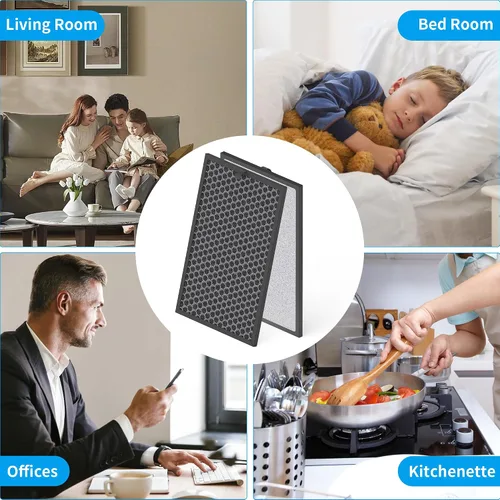 Miniatura 6 de 2 paquetes de filtro de repuesto de carbón activado de 8 litros compatible con Okaysou AirMax 8L