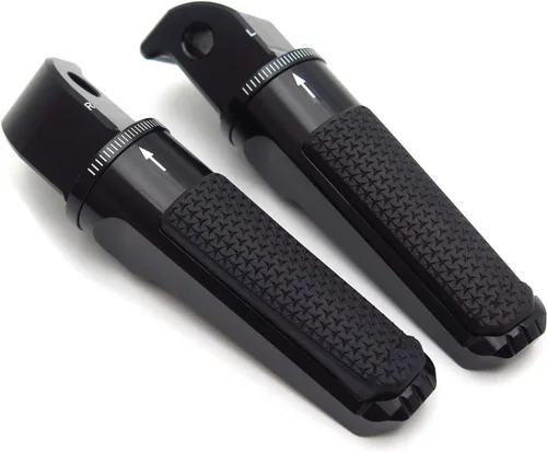 Estriberas ajustables CNC Reposapiés Compatible con YZF TMAX XMAX N-MAX FZ1/FZ6 XJR1300/1200 MT03/MT07/MT09/MT10 [P/N: GZSP-SP-011-Y2]