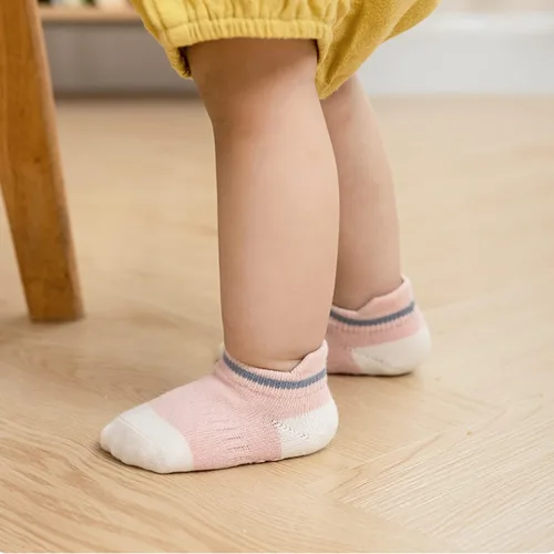 Miniatura 2 de Juego de 5 pares de calcetines antideslizantes para bebés, niños y niñas, juego de calcetines suaves y elegantes