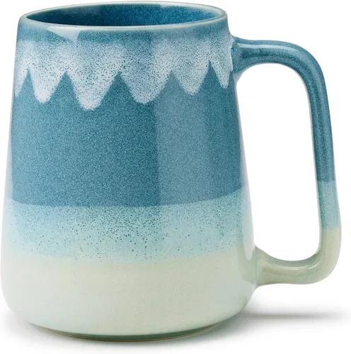 Miniatura 13 de Taza de café de cerámica de 24 onzas, taza de café con leche, taza de té para cacao, capuchino, latte, cereales, apta para lavavajillas, microondas