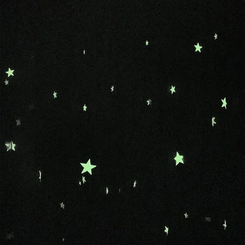 Miniatura 4 de BCBYou Mosquitera con estrellas fluorescentes que brillan en la oscuridad para bebés, niños y adultos, para cubrir la cuna, cama infantil, cama