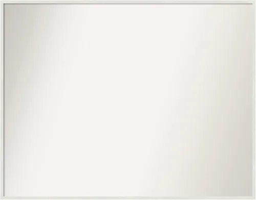 Miniatura 878 de Amanti Art Espejo de baño blanco para sobre el fregadero, 32 x 45 pulgadas, espejo de tocador rectangular blanco esbelto, marco de madera moderno