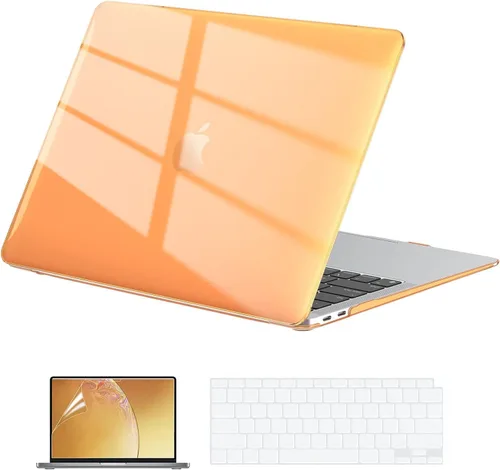 Miniatura 12 de EooCoo Funda rígida compatible con MacBook Air de 13.3 pulgadas M1 Chip 2021-2018 con pantalla Retina, funda protectora de plástico Air de 13.3