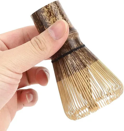 Miniatura 3 de Fdit Batidor de té verde matcha, cepillo japonés, accesorios de té para hacer té (120 puntas)