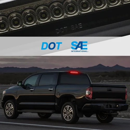 Miniatura 7 de Tercera luz de freno LED compatible con Tundra 2007-2021, luz de freno central trasera de montaje alto, lámpara de carga estroboscópica estilo F1