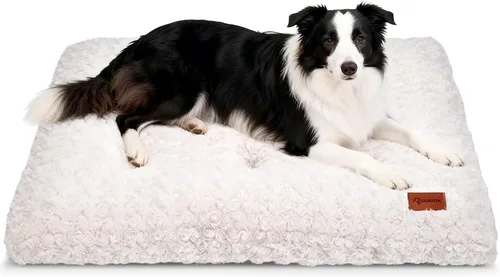 Miniatura 18 de Alfombrilla para jaula de perro, colchón de jaula de perro de felpa, colchón para jaula de perro suave, almohadilla antideslizante para jaula