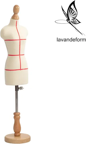Miniatura 4 de Maniquí de forma de vestido femenino