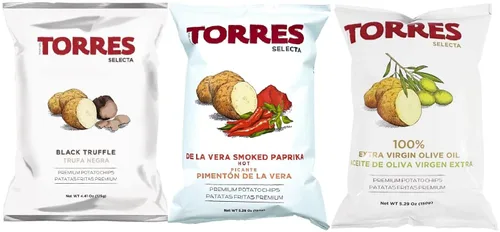 (BIG BAGS) Torres Patatas fritas españolas hechas en Barcelona, España, edición limitada (paquete de 3) – Elige tus sabores favoritos (nuevo) Huevos