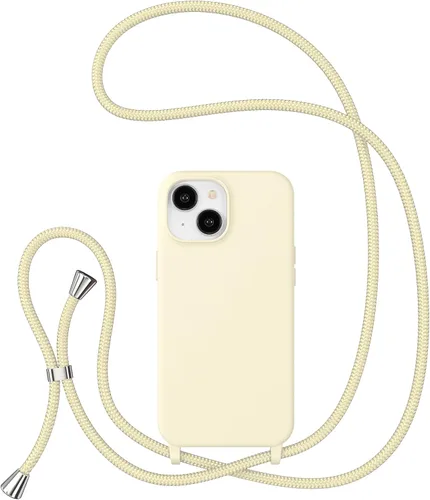 Miniatura 24 de ZTOFERA Funda Crossbody para iPhone 15 Pro con Correa de Cordón Ajustable, Funda Suave de Silicona Líquida para iPhone 15 Pro 6.1 pulgadas - Rosa