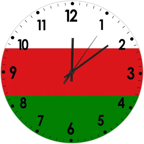 Miniatura 27 de Cheyan Reloj de pared con bandera de Canadá de 12 pulgadas, silencioso, sin tictac, de PVC, funciona con pilas, reloj redondo decorativo, regalo