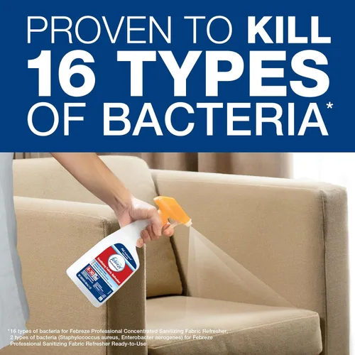 Miniatura 5 de P&G Professional - 37000721366 Febreze - Refrescante profesional de telas desinfectantes, repuesto desinfectante a granel para todas las telas