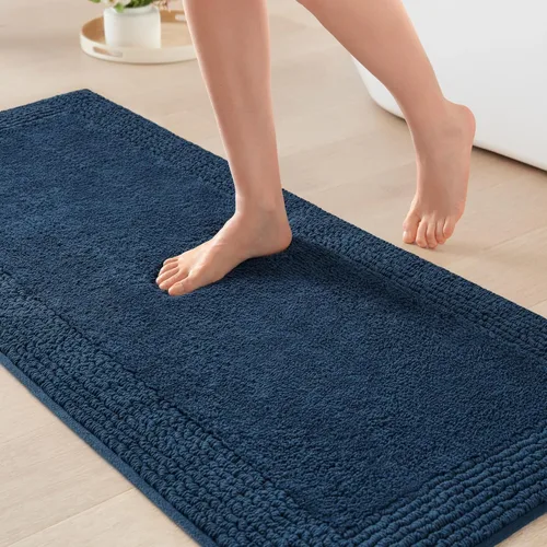 Miniatura 15 de Madison Park Splendor - Alfombra de baño reversible 100% algodón con mechones, 3000 GSM, calidad hotelera, lujosa, felpa, pelo medio, tapete de baño