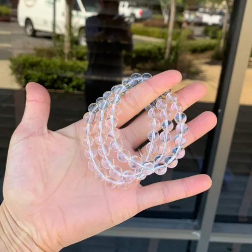 Miniatura 5 de Adabele 1pc Natural Stretch Gemstone Bracelet 8mm (0.31") Bead 7" to 8.5 inch Healing Crystal Energy Quartz Chakras Jewelry Women Men Girl Birthday