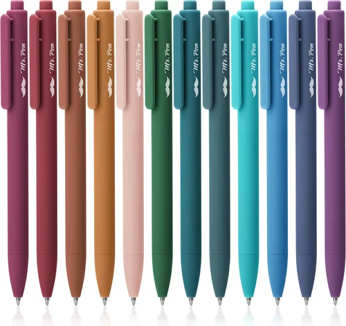 Miniatura 18 de Mr. Pen - Bolígrafos de gel retráctiles, paquete de 12, secado rápido, bolígrafos de gel de punta fina de 0.7mm, bolígrafos retráctiles, bolígrafos