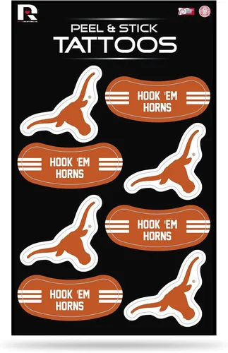 Miniatura 29 de Tatuajes temporales de tatuaje vertical NCAA Peel & Stick - Negro de ojo - ¡Aprobado para el día del juego!