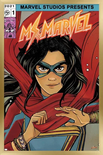 Miniatura 16 de Trends International Marvel Ms. Marvel - Póster de pared de cómic, 34 pulgadas de largo x 22.4 W, versión premium sin marco