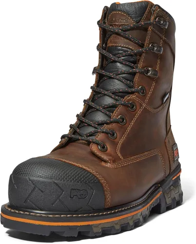 Miniatura 9 de Timberland PRO Botas de trabajo impermeables Boondock de 8 pulgadas con punta de seguridad compuesta para hombre Marrón