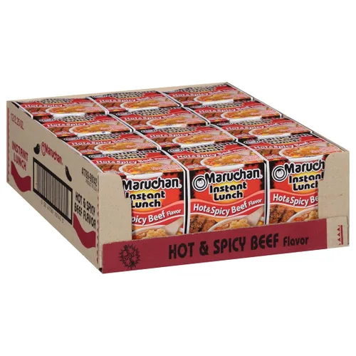 Miniatura 28 de Maruchan Fideos Ramen Instant Lunch con sabor a queso cheddar, sopa de fideos instantáneos estilo japonés, comida rápida y fácil, taza de 2.25 onzas