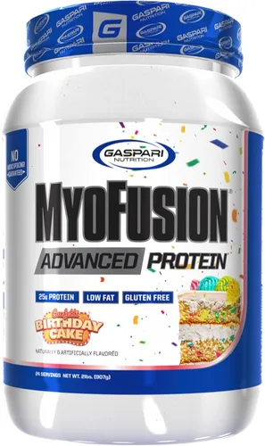 Miniatura 10 de Gaspari Nutrition Myofusion Advanced Protein, mezcla de proteínas con proteína de suero de leche, proteína de caseína y proteína aislada, baja