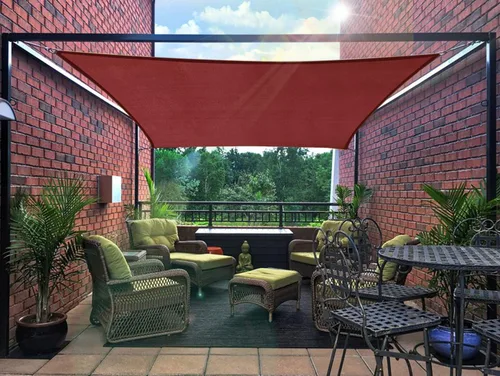 Miniatura 8 de Toldo tipo vela para patios, pérgolas, patios traseros, jardines y exteriores, rectangular, tela para sombra que bloquea los rayos ultravioleta, 6 x