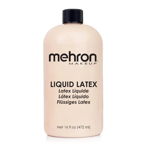 Miniatura 7 de Mehron - Látex líquido para maquillaje Maquillaje SFX Halloween Pegamento de látex para la piel Pegamento para prótesis 9 fl oz (266 ml)