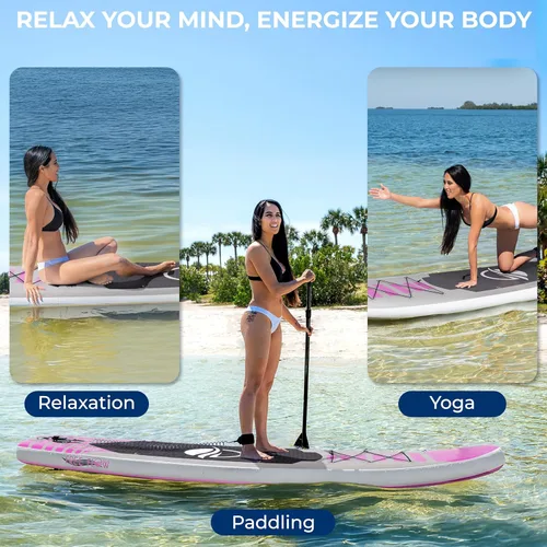 Miniatura 2 de SereneLife Tabla de Paddle Inflable de Pie - Diseño Amplio y Estable, Cubierta Antideslizante para Adultos y Jóvenes con Accesorios Premium de Tabla