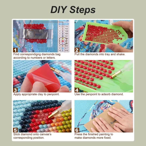 Miniatura 6 de hill froeistung Kits de Pintura de Diamantes 5D de Flores para Adultos, Arte de Diamantes en Vasos para Principiantes, Pintura de Arte de Diamantes