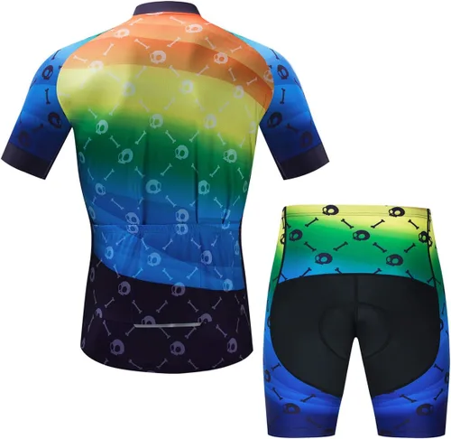 Miniatura 2 de Cycling Jerseys Men Set, Breathable Bicycle Suit Mountain Bike Clothes Biking Jersey Quick Dry