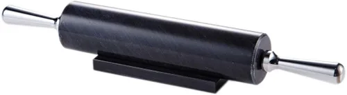 Miniatura 9 de JEmarble Asas de madera negra (calidad premium), superficie pulida de 18 pulgadas (barril de 10 pulgadas), piedra auténtica, antiadherente, ahorra
