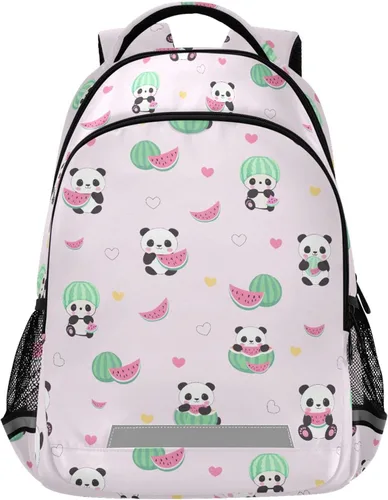 Miniatura 11 de MNSRUU Mochila escolar con correa para el pecho, mochila para laptop Galaxy Planets, mochila de senderismo de viaje para niños y niñas, Animal 031