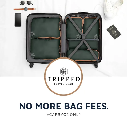 Miniatura 9 de TRIPPED Travel Gear Compression Packing Cubes for Travel - Luggage and Backpack Organizer Packaging Cubes for Clothes