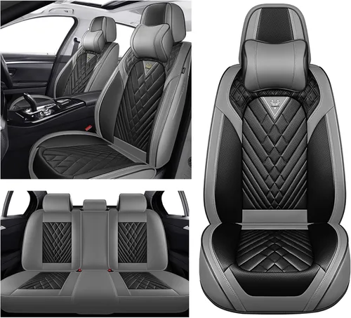 Miniatura 23 de Fundas de Asiento de Coche para Nissan Murano 2003-2026, Funda de Asiento Completa de Piel Nappa Impermeable, Protector de Asiento Automotriz