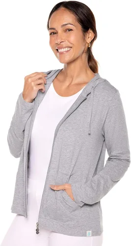 Miniatura 23 de Sudadera con capucha para la costa, de Coolibar, para mujer, UPF 50+, protege del sol